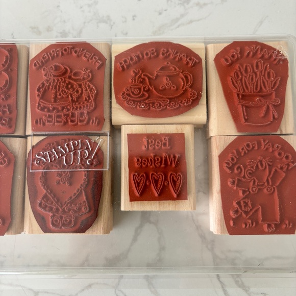 Stampin Up NICE & EASY NOTES Wood Mounted Stamp Set - - Picture 2 of 6